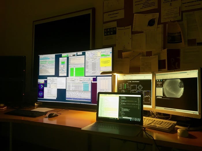 Picture of control room at La Silla Observatory in Chile